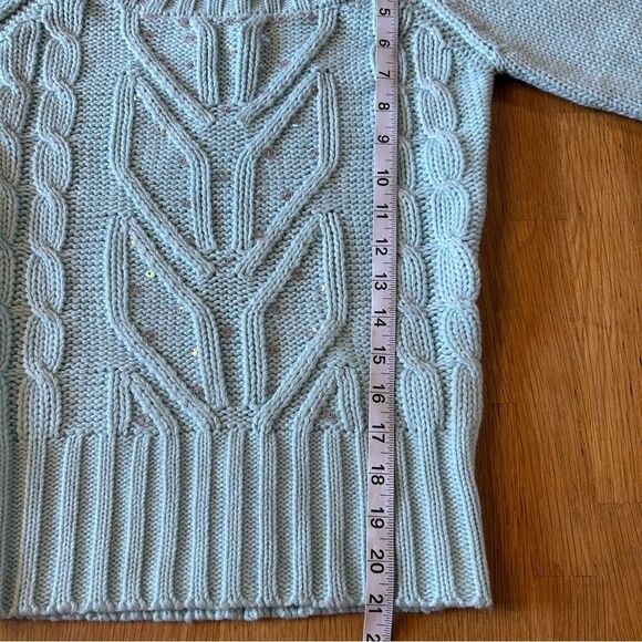 Rave Medium Light Blue Y2K Long Sleeve Sweater - Picture 9 of 9